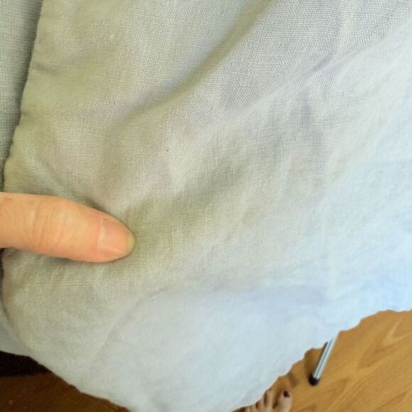 J. Jill Pure Jill 100% Linen Lagenlook Natural Shift Dress Farmhouse Cottage M - Picture 4 of 8